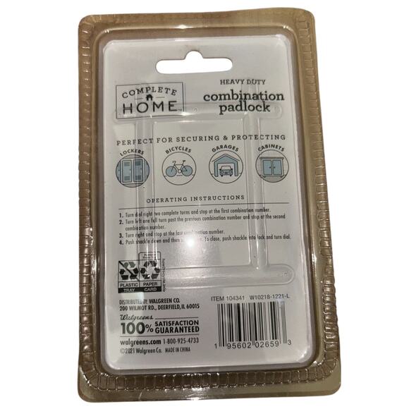 Combination Locker Lock Dial Padlock for Gym and School Lockers Silver Lot of 6 - Picture 2 of 2